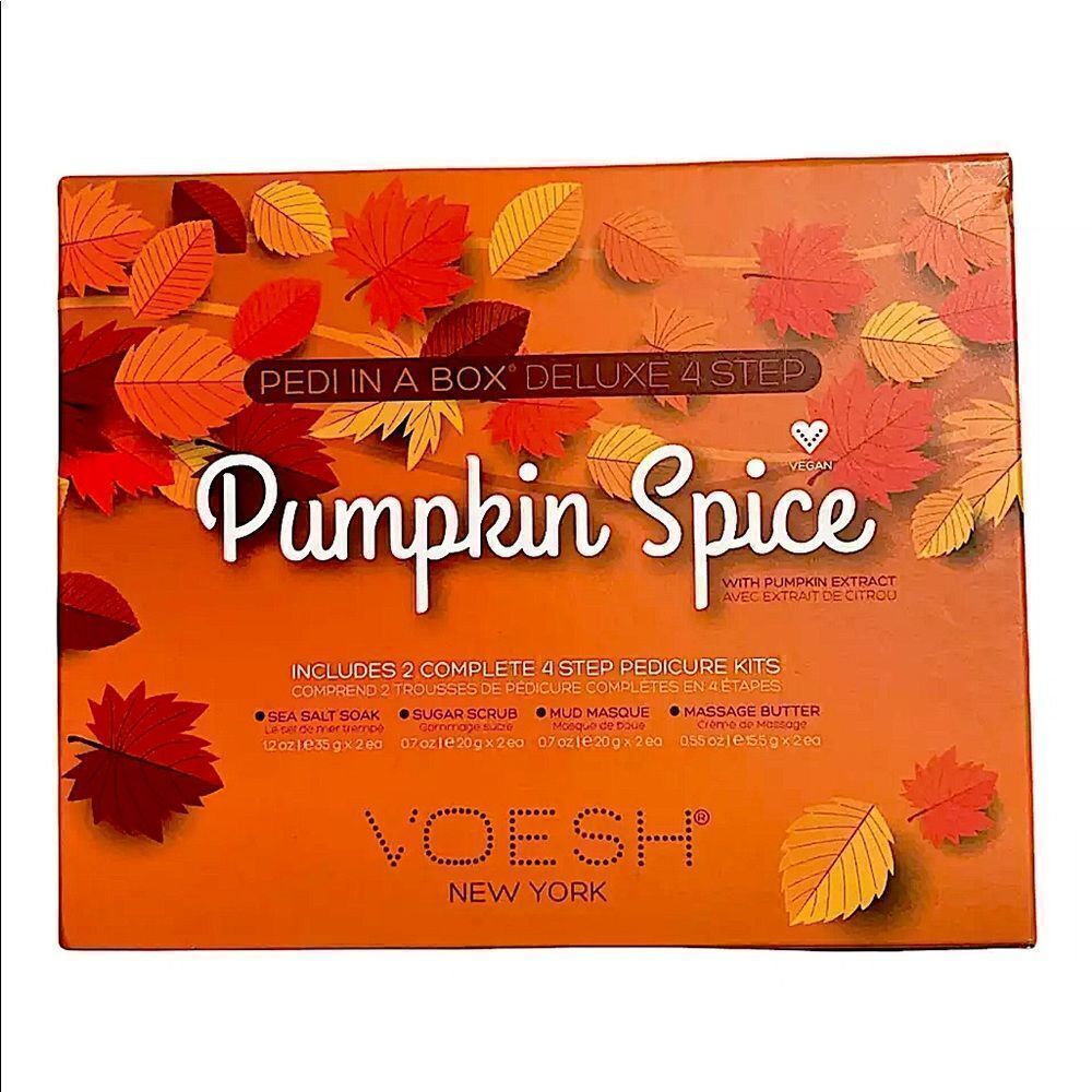 VOESH New York's Pumpkin Spice Pedi In a Box 4 Step